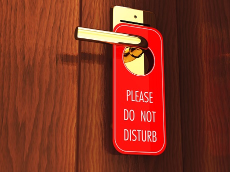 Do Not Disturb sign