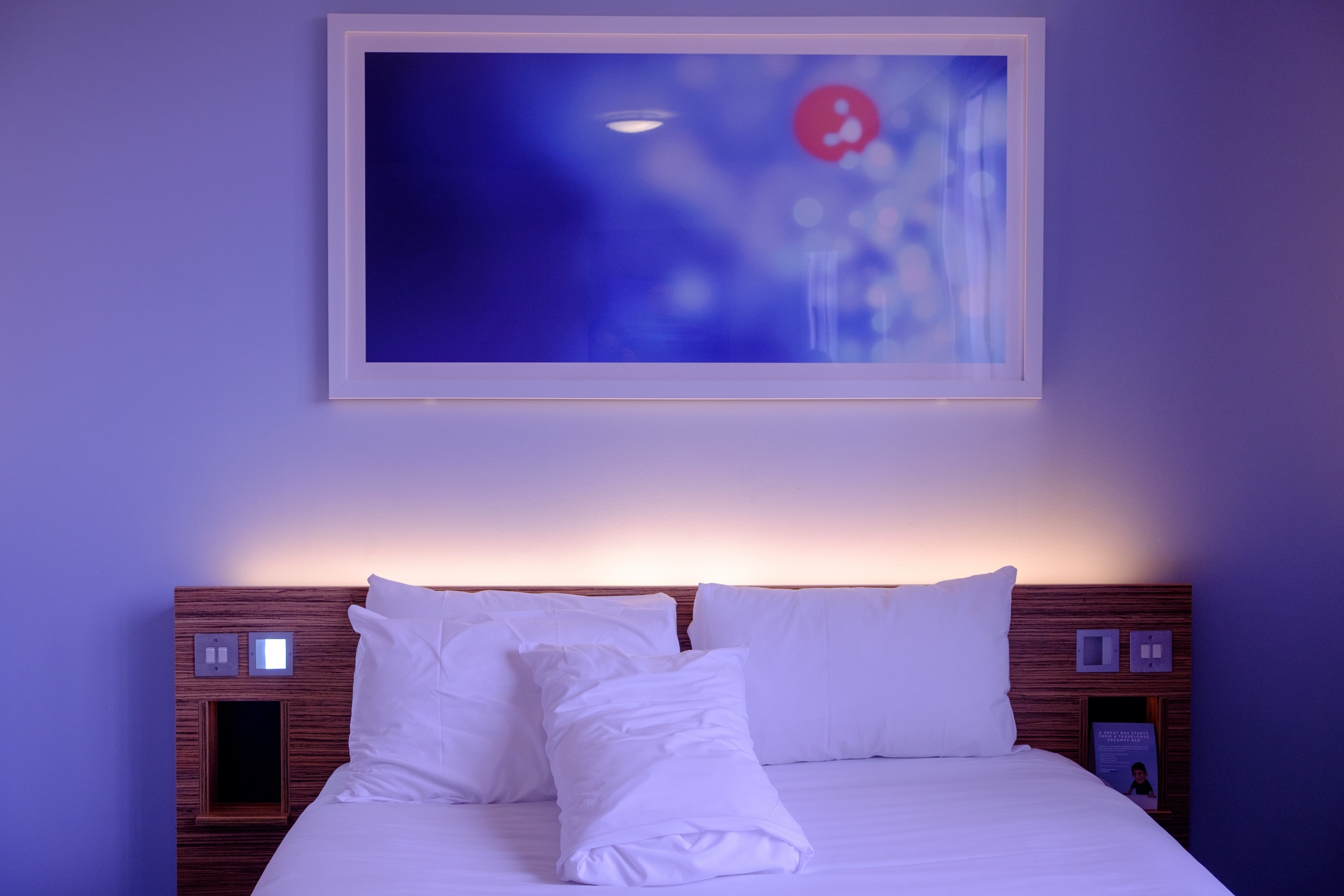Bedroom with smart technology