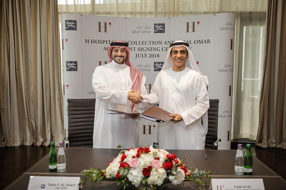 Yaser Al-Sharif, CEO of JODC and Fadel Al Ali, chairman of HHC