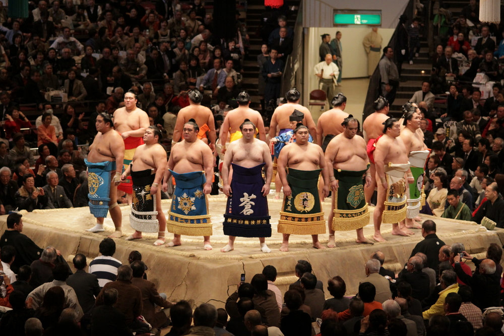 Tokyo Grand Sumo Tournament in Japan