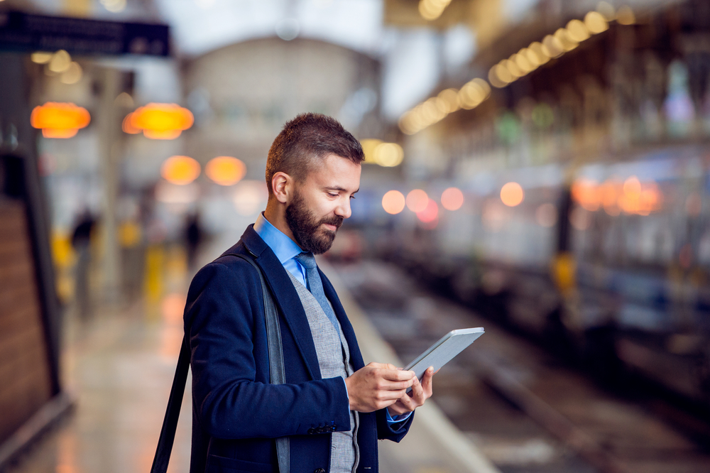 Train platform - VisitBritain x Eurostar x Virgin Trains