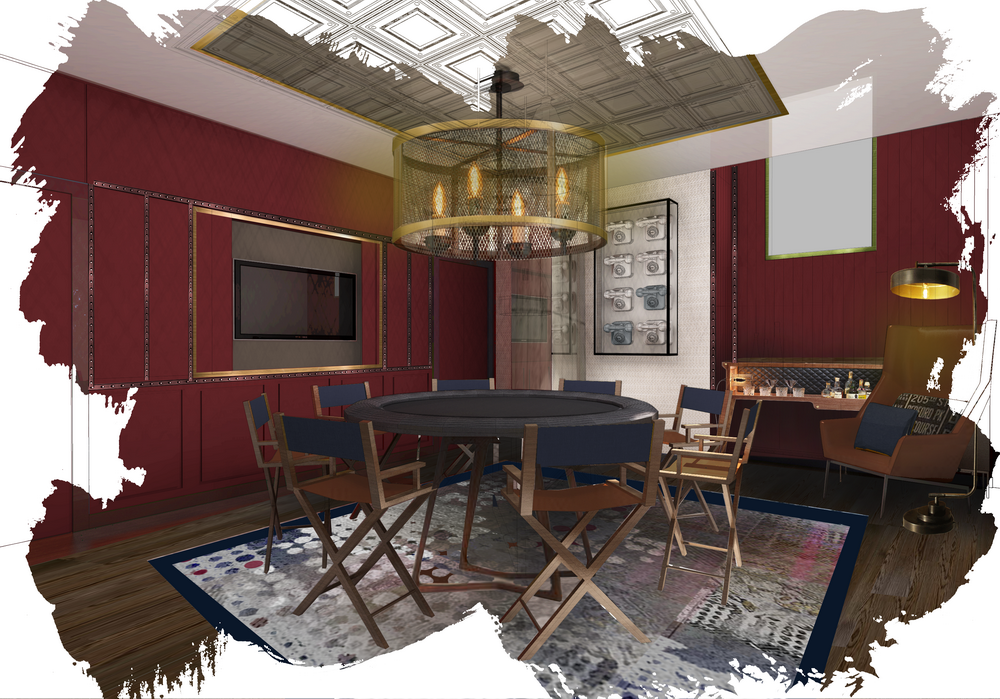 Vintry & Mercer Hotel Drawing Room concept art