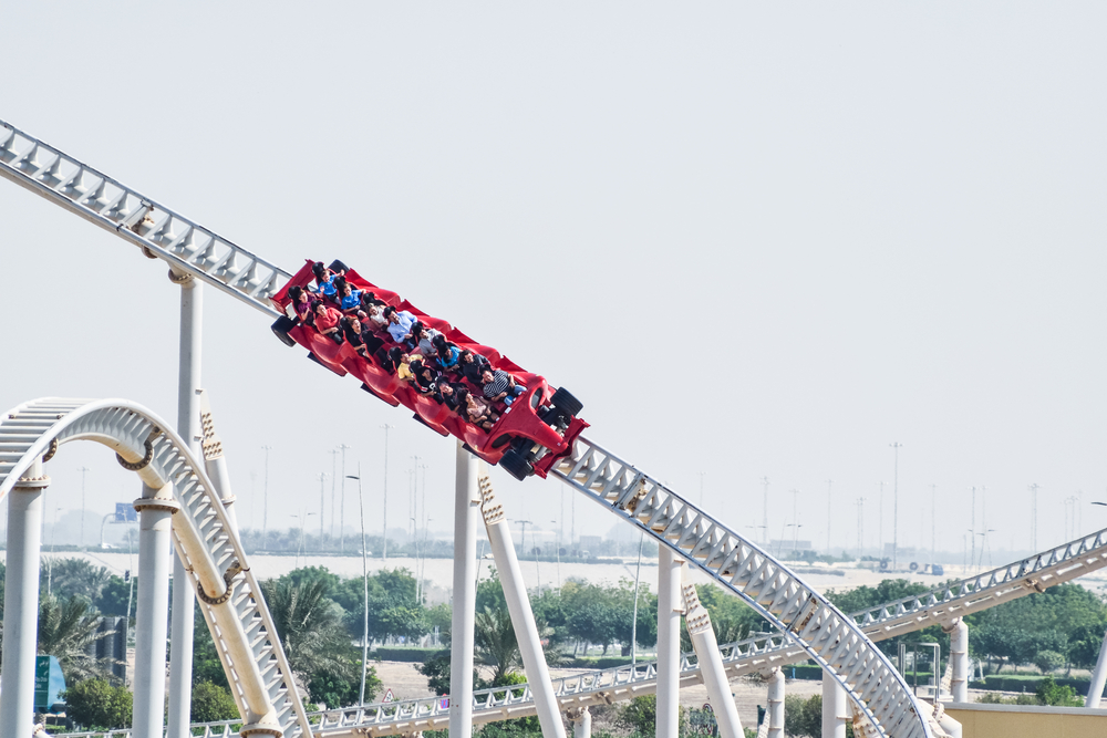 Formula Rossa, the fastest roller coaster in the world at Ferrari World