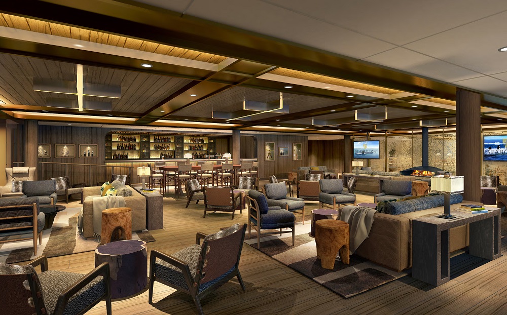 Seabourn expedition ships - Expedition Lounge rendering