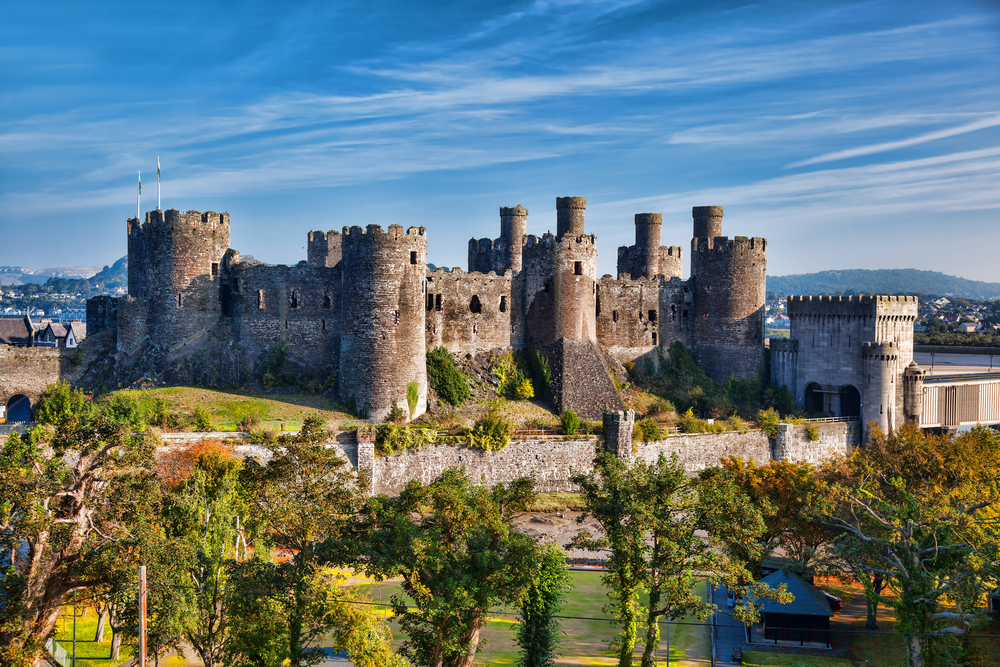 Conwy Castle in Wales,