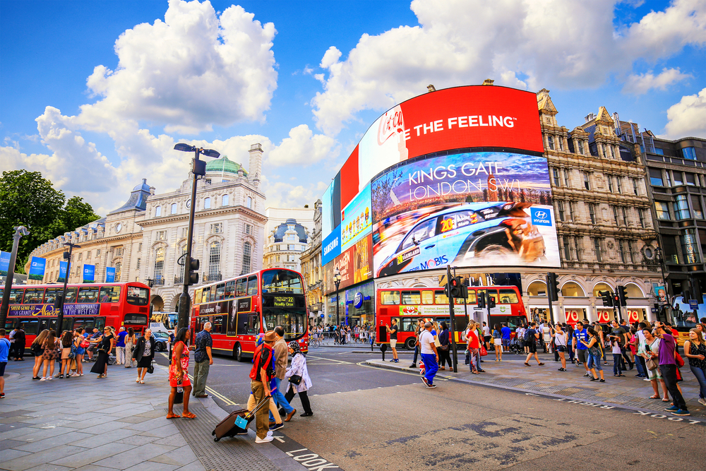 Picadilly Circus in London