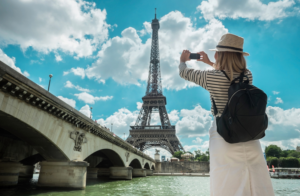 Traveller in Paris, France