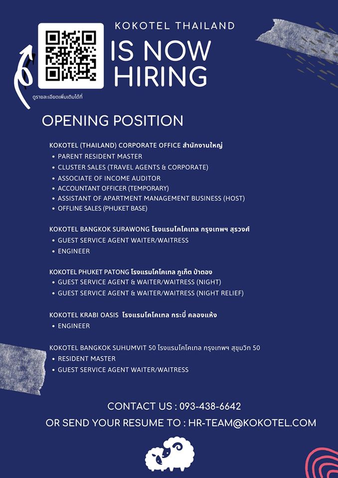 Guest Service Agent Waiter Waitress For Sukhumvit 50