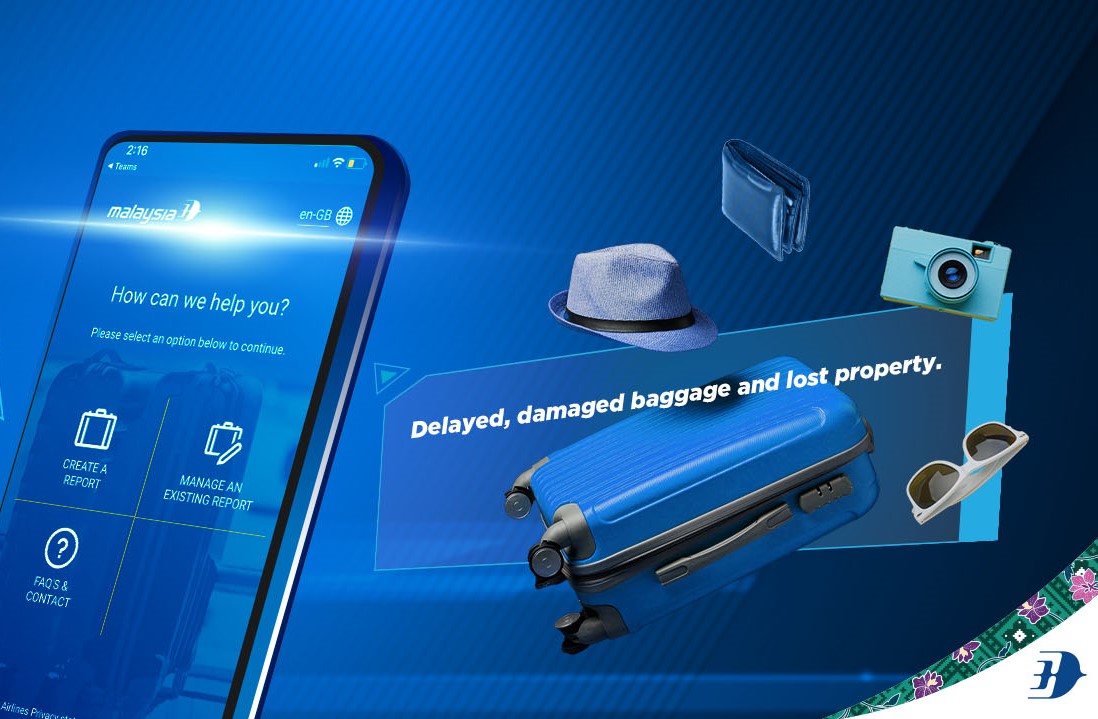Malaysia Airlines rolls out baggage self-service reporting feature 8 KV Malaysia Airlines Baggage Self service Reporting