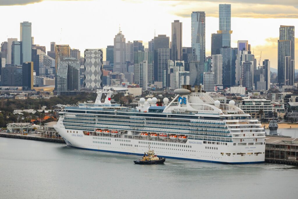 Coral Princess Melbourne city skyline