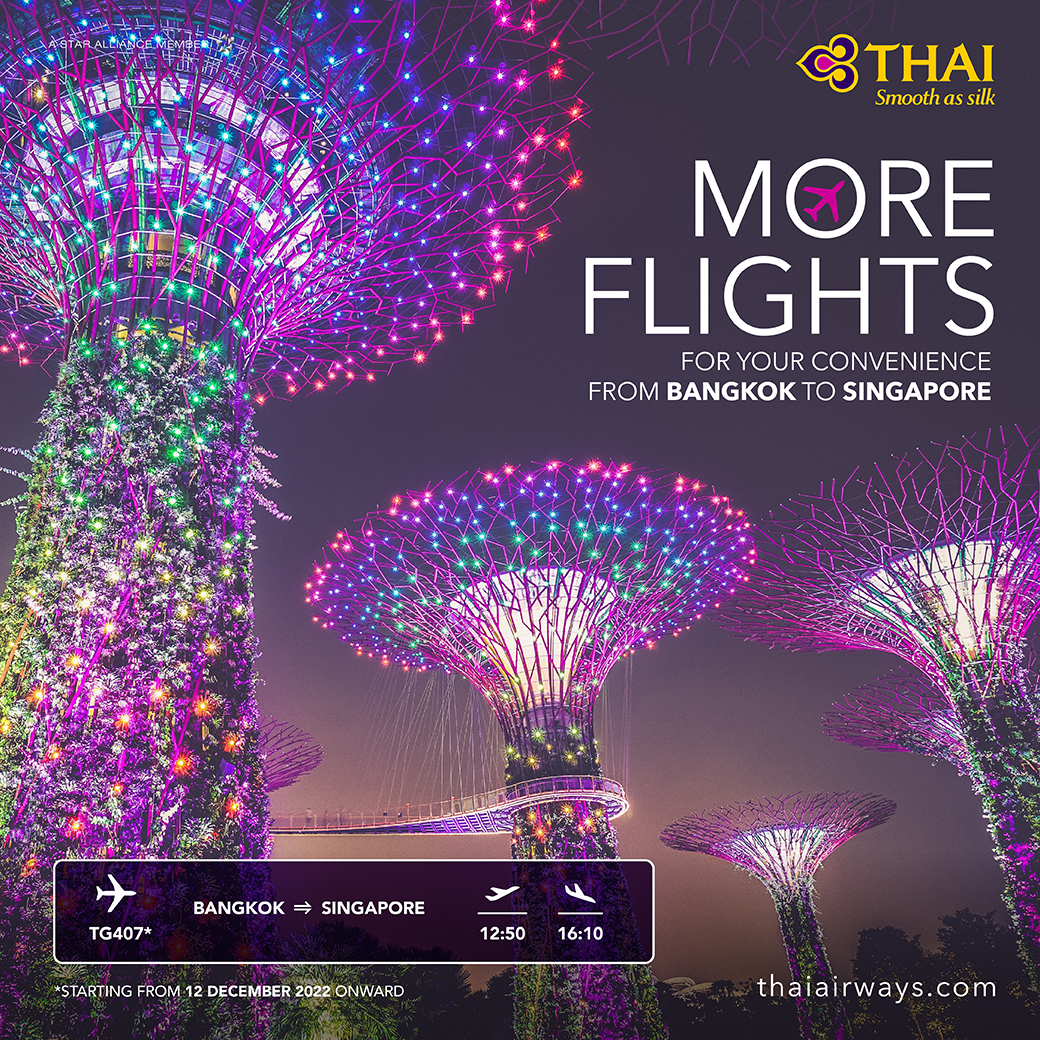 THAI increases Singapore flight frequencies