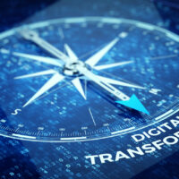 Digital,Transformation,Concept,-,Compass,Needle,Pointing,Digital,Transformation,Word.
