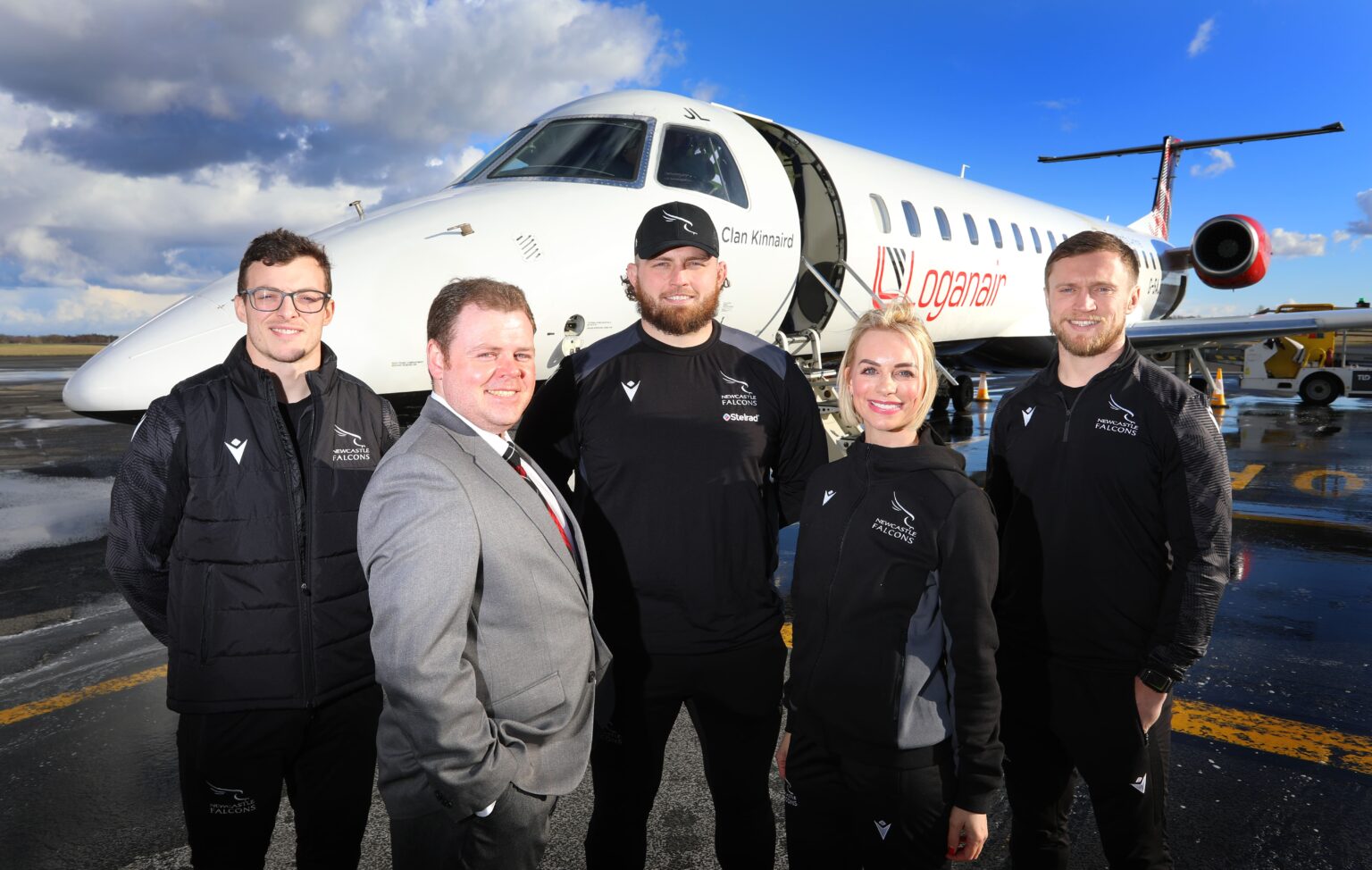 New partnership between Loganair and Newcastle Rugby takes flight
