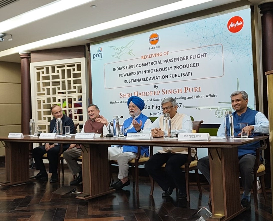 AirAsia India, Praj and IOCL join hands to fly first commercial flight